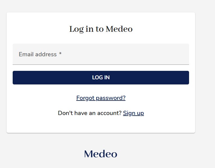 Medeo Health Login